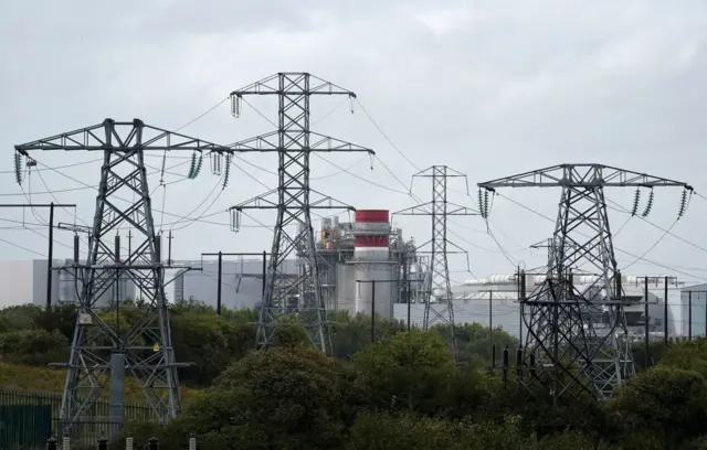 View of ESB 220kV Electric power station in Finglas, Dublin