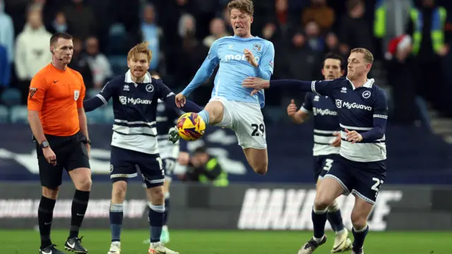 Millwall v Coventry match action