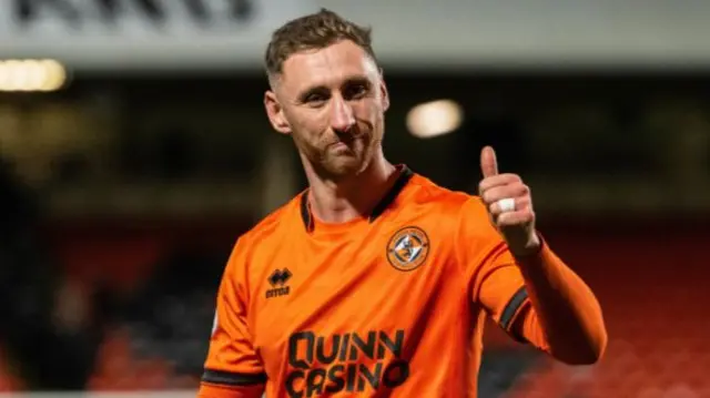 Dundee United forward Louis Moult