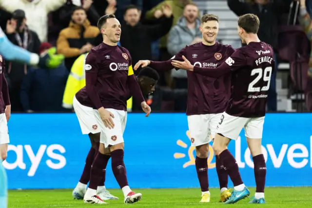 Lawrence Shankland celebrates