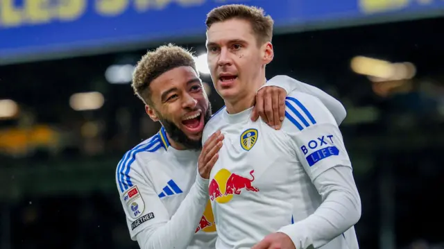Leeds celebrate scoring