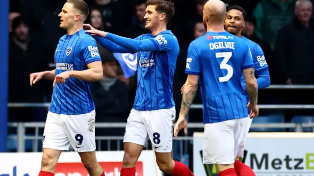 Portsmouth celebrate goal