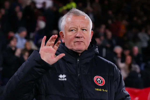 Chris Wilder waves