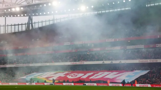 General view inside the stadium prior to the Barclays Women's Super League match between Arsenal and Aston Villa at Emirates Stadium