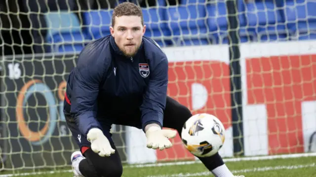 Ross County goalkeeper Jack Hamilton