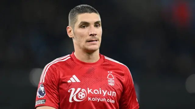 Nottingham Forest's Nikola Milenkovic