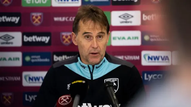 West Ham manager Julen Lopetegui