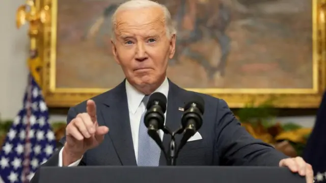 Biden speaks after Syrian rebels announced that they have ousted Syria's Bashar al-Assad,