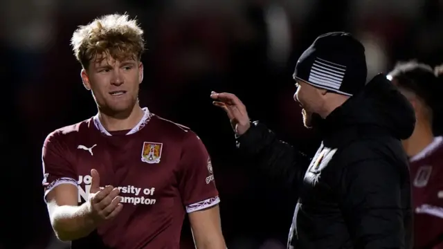 Northampton's Cameron McGeehan at full-time