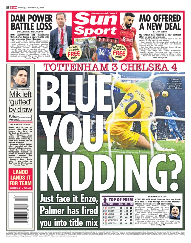 Sun back page