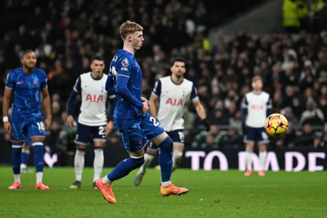 Cole Palmer penalty at Tottenham