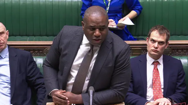 David Lammy in the Commons