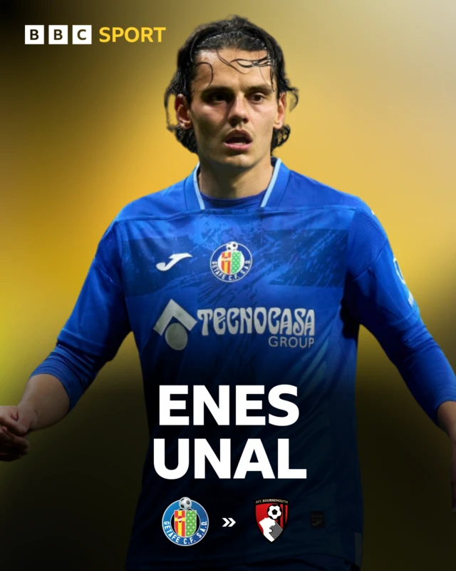 Enes Unal transfer from Getafe to Bournemouth