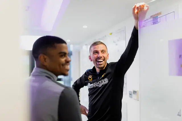 Noha Lemina and Gary O'Neil smiling