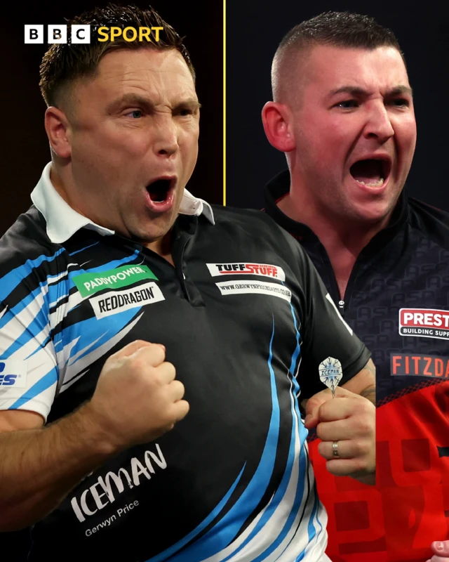 Gerwyn Price and Nathan Aspinall