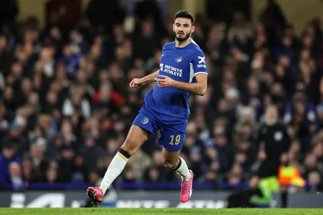 Armando Broja playing for Chelsea