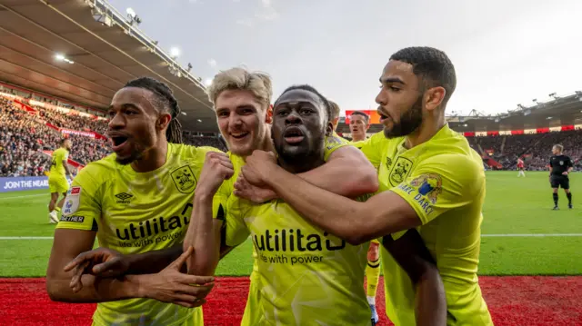 Huddersfield celebrate