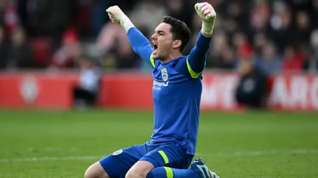 Huddersfield celebrate