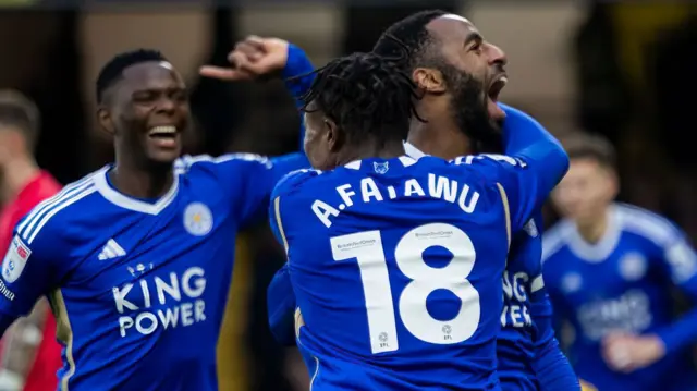 Leicester celebrate