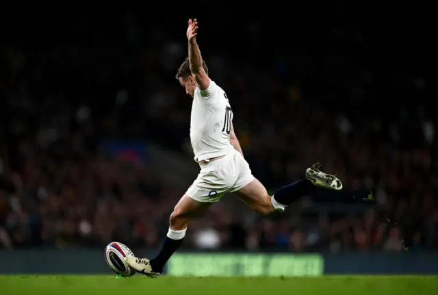 George Ford kicking