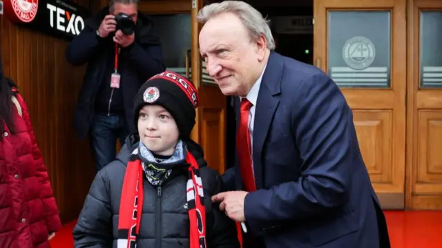 Warnock with fan