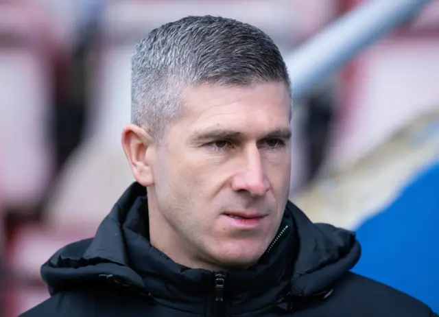 Hibs head coach Nick Montgomery