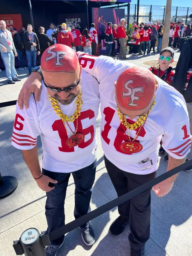 Two San Francisco 49ers fans