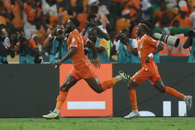 Ivory Coast celebrate