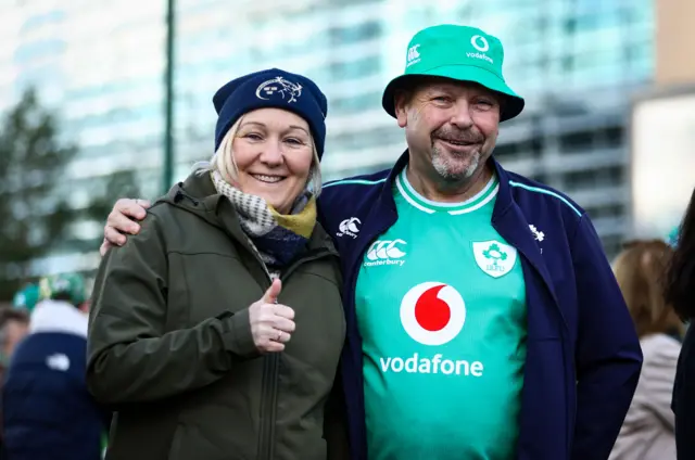 Ireland fans before kick-off