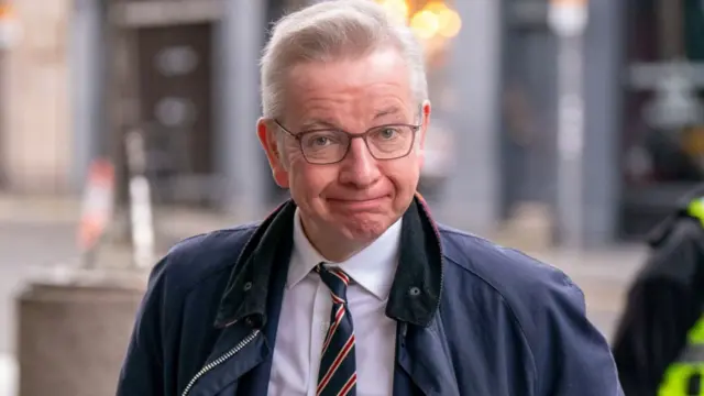 Tory MP Michael Gove smiles