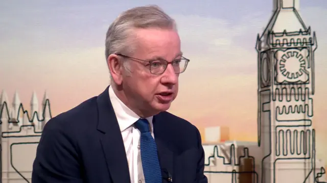 Michael Gove in the studio