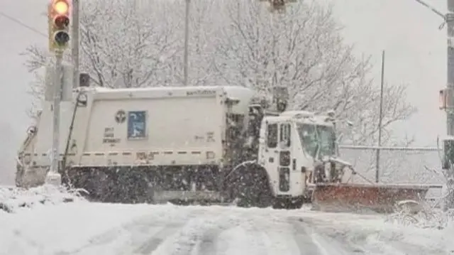 Plows make an appearance in New York City after a two year hiatus