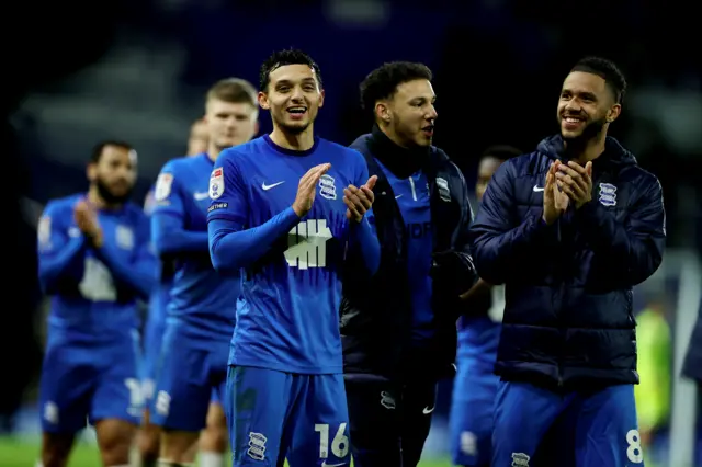 Birmingham celebrate beating Blackburn