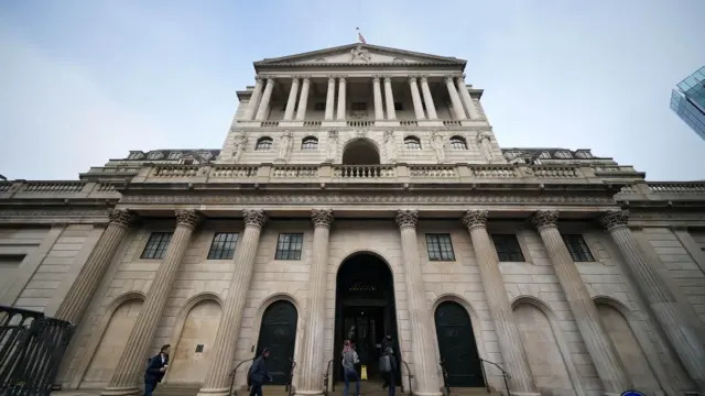 A view of the Bank of England in central London