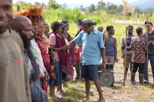 Polling station in Konan village, Papua