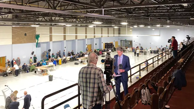 By-election count at Thornbury Leisure Centre