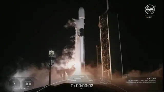 Launch of Falcon rocket