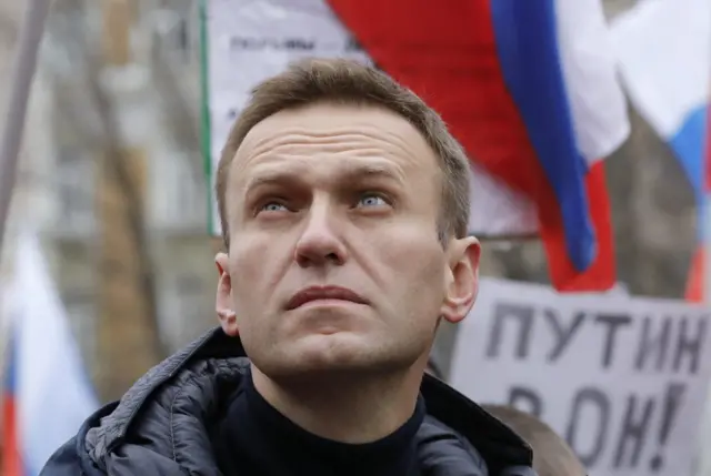 Alexei Navalny at protest