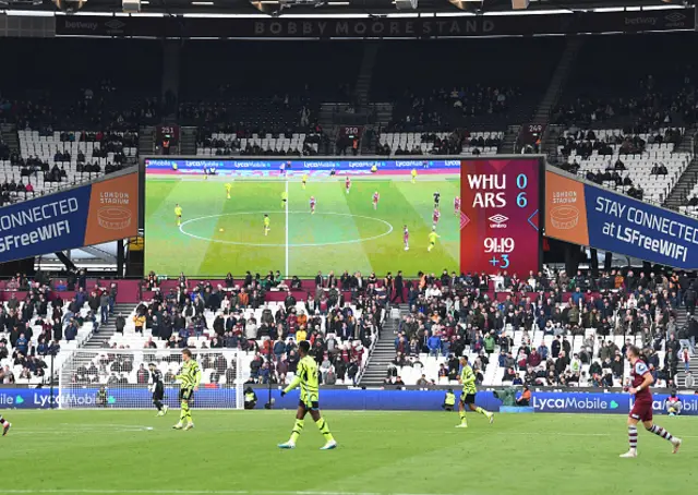 The scoreboard displays the result 0-6
