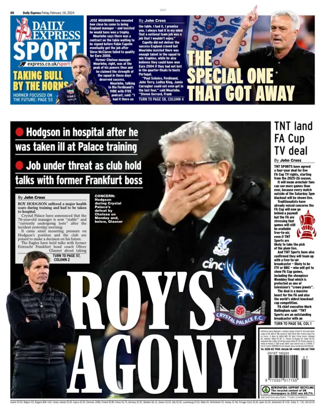 Daily Express back page