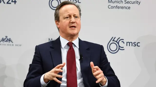 Britain's Foreign Secretary David Cameron attends the 60th Munich Security Conference