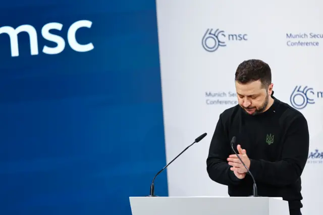 Volodymyr Zelensky at the Munich Security Conference