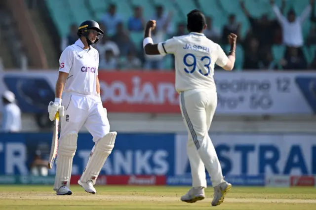 Joe Root and Jasprit Bumrah