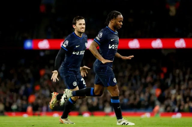 Raheem Sterling celebrates