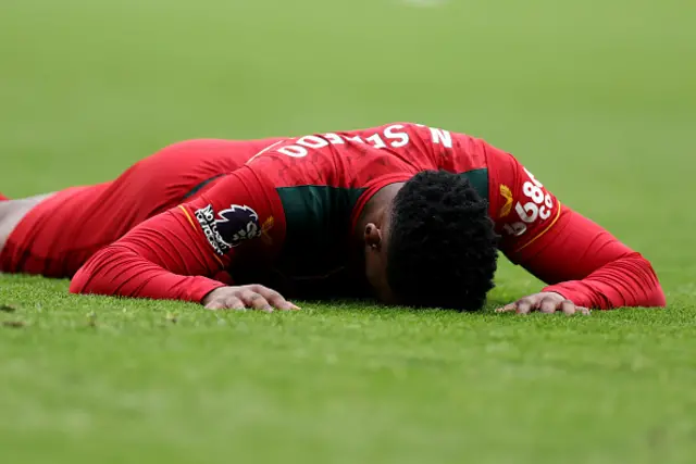 Nelson Semedo of Wolverhampton Wanderers reacts