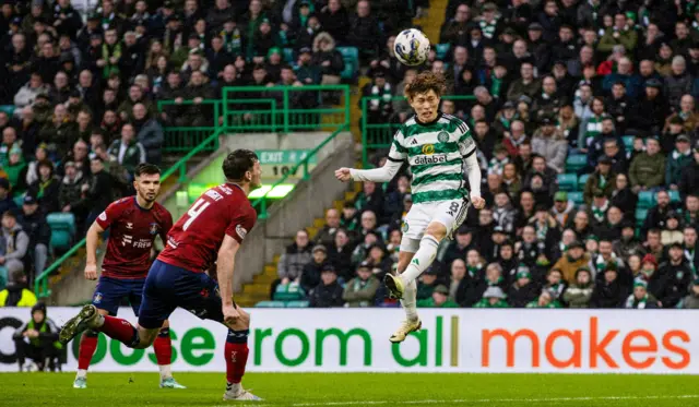 Celtic's Kyogo Furuhashi scores