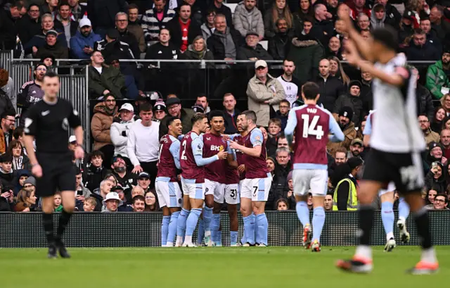 Ollie Watkins of Aston Villa celebrates