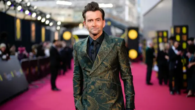 Actor David Tennant on Baftas red carpet