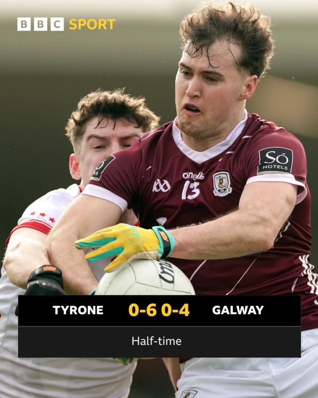 Half-time in Healy Park