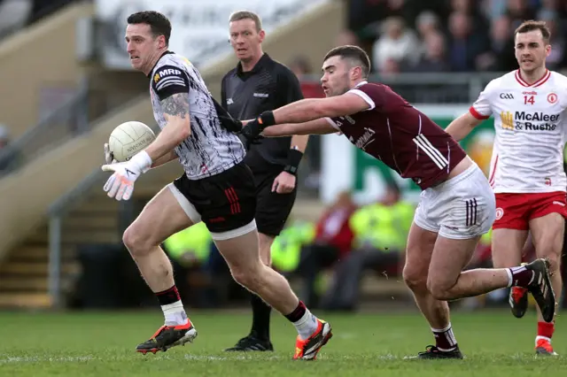 Niall Morgan's brilliant save has kept Tyrone in the contest